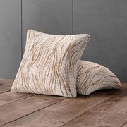 Huse bielastice UNIVERSO NOU bej cu dungi fețe de pernă 2 buc (40 x 40 cm)