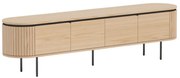 Comoda TV cu furnir de stejar ATELIER 200cm