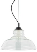 Lustra diametru 28cm, din sticla suflata manual, BISTRO SP1 PLATE 112336