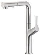 Baterie de chiuvetă cu cap de duș extractibil KFA Armatura 6623-220-22 DUERO DESIGN oțel inoxidabil