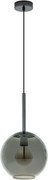 Eglo 97633 - Pendul suspendat pe cablu TINDARI 1xE27/60W/230V negru fumuriu