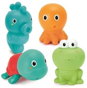 Jucarie de baie cu stropitoare Infantino Aquarium,  sistem de curatare antimucegai