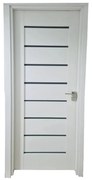 Usa Interior din MDF Novo Doors ND11 LUX PREMIUM, Cadru din Lemn Masiv, KIT COMPLET, Toc Reglabil de 10 CM INCLUS, Plinta pe Ambele Parti (Culoare: