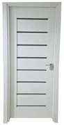 Usa Interior din MDF Novo Doors ND11 LUX PREMIUM, Cadru din Lemn Masiv, KIT COMPLET, Toc Reglabil de 10 CM INCLUS, Plinta pe Ambele Parti (Culoare: