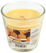 Lumanare parfumata in sticla ORANGE 7,5 cm portocaliu
