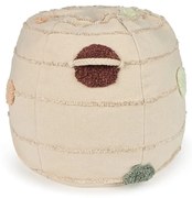 Fotoliu puf pentru copii crem Solar System – Lorena Canals