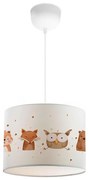 Lustră pentru copii CANDY 1xE27/40W/230V alb/maro