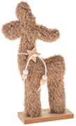 Decorațiune de Crăciun Ren din material textil 23cm , fleece pufos