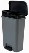Curver Coș de gunoi pentru sortarea deșeurilorCompatta, 23 + 23 l, 23 + 23 l