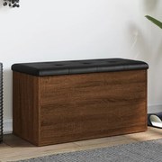 vidaXL Bancă de depozitare, stejar maro, 82x42x45 cm, lemn prelucrat