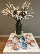 Bol Ceramica Summer 2 culori, Glazurare Mata Albastru Marin Mat