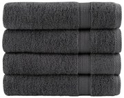vidaXL Prosoape de mâini SOLUND 4 buc. antracit 50x100 cm 600 gsm