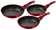 Set 3 tigai marmorate Burgundy Metalic Line Berlinger Haus BH 1288