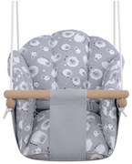 Leagăn textil pentru copii 2Kids Toys gri/fag