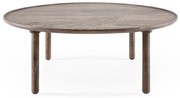 Măsuță de cafea maro rotundă din lemn de stejar ø 100 cm Mu – Gazzda
