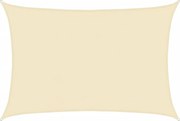 vidaXL Pânză parasolar, crem, 5x6 m, HDPE, 160 g/m²