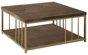 Măsuță de cafea Zenn Walnut and Gold