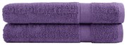 vidaXL Prosoape de saună premium SOLUND 2 buc. violet 80x200 cm 600gsm