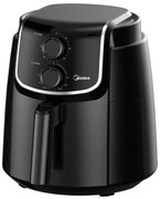 Friteuza cu aer cald AirFryer Midea MF-TN35D2, 1500W, 3.5 L, Tehnologie DUALCYCLONE Rapid Air, Timer, Negru