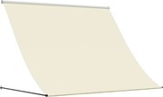 vidaXL Copertină retractabilă, crem, 200x150 cm, țesătură și oțel