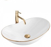 Lavoar Royal Gold Edge ceramica sanitara - 62,5 cm
