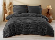 Lenjerie de pat din bumbac ARLENA negru Dimensiune lenjerie de pat: 70 x 90 cm | 140 x 200 cm