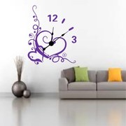 Sticker decorativ ceas Inima