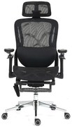 RHYTHM PRO Scaun ergonomic cu funcție Rhythm, sezut Translatie, cotiere 6D, Suport lombar ajustabil, Mesh, Negru