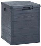 vidaXL Ladă de depozitare pentru grădină, antracit, 90 L