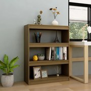 vidaXL Bibliotecă/Separator cameră, maro miere, 100x30x103 cm lemn pin