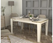 Masă sufragerie Veya 2 (pentru 6 persoane) (Travertin + Nisipiu) . 1102631