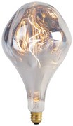 Bec LED E27 reglabil A165 argintiu 6W 160lm 1800K