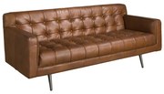 Canapea design LUX 2 locuri Dark Brown Leather