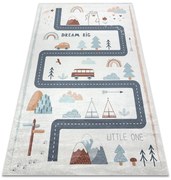 BAMBINO 46980 covor lavabil Pădure, străzi pentru copii anti-alunecare - alb / verde