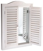 Oglindă suspendată cu obloane Breeze alb, 45 x 60x 3 cm