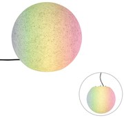 Lampă inteligentă de exterior gri 35 cm IP65 cu LED inclus - Nura
