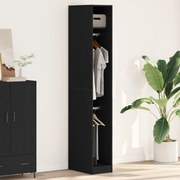 vidaXL Dulap cu raft Stejar negru 30 x 50 x 200 cm Lemn compozit