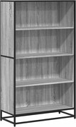 vidaXL Bibliotecă, gri sonoma, 80,5x35x139 cm, lemn prelucrat