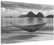 Tablou - Hamac pe plajă (90x60 cm)