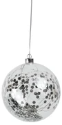 Räder Ornament mare din sticla LED cu confetti