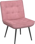 vidaXL Scaun de relaxare roz 64x74x84 cm catifea