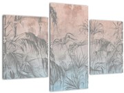 Tablou - Plante tropicale pe perete (90x60 cm)