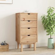 vidaXL Dulap cu sertar &quot;OTTA&quot;, 45x39x90cm, lemn masiv de pin