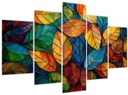 Tablou - Mozaic din frunze (150x105 cm)