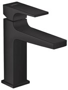 Baterie lavoar, Hansgrohe, Metropol 110, cu ventil, negru mat