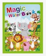 Carte de colorat cu apă, reutilizabilă, Magic WaterBook, Animale