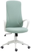 Vinsetto Scaun de birou ergonomic, cu înălțime ajustabilă și balans, 62x56x110-119,5 cm, verde | Aosom Romania