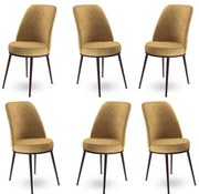 Set de scaune de sufragerie Dexa Cappuccino, 6buc., 6 buc.