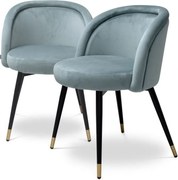 Set de 2 scaune design LUX Chloe, albastru 115965 HZ