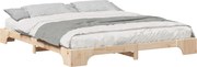 vidaXL Cadru de pat Maro 180 x 210 cm Lemn de pin masiv